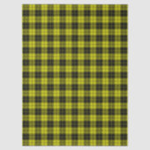 MacLachlan tartan gele zwarte vlecht Tissuepapier (Voorkant)