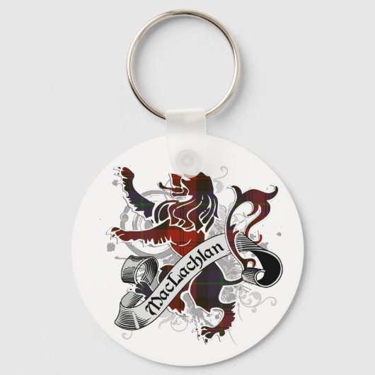 MacLachlan Tartan Lion Sleutelhanger (Voorkant)