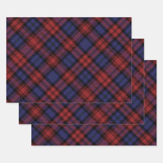 MacLachlan Tartan Pset Pattern Holiday Inpakpapier Vel (Set)