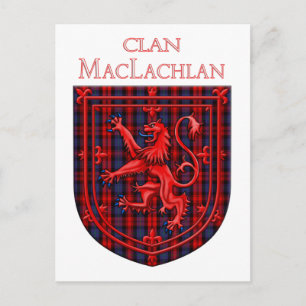 Maclachlan Tartan Scottish Play Lion Rampant Briefkaart