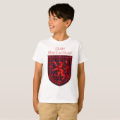 Maclachlan Tartan Scottish Play Lion Rampant T-shirt (Voorkant volledig)