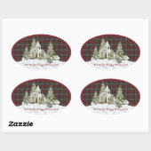 MacLachlan Weathered Original Scottish Tartan Ovale Sticker (Vel)