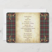 MacLachlan Weathered Tartan Garden Wedding Kaart (Voorkant)