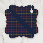 MacLaine Lochbuie Hunting Modern Scottish Tartan Bedankjes Labels (Achterkant)