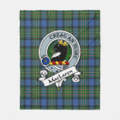 MacLaren Ancient Clan Badge Tartan Pset Fleece Deken (Voorkant)