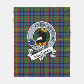 MacLaren Clan Badge Tartan Pset Fleece Deken (Voorkant)