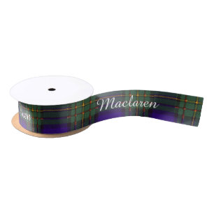 Maclaren clan Pset Scottish tartan Satijnen Lint