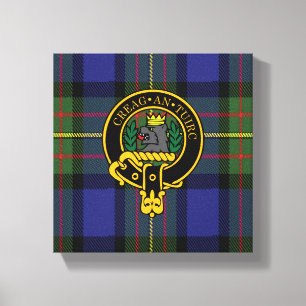 Maclaren Scottish Crest en Tartan Canvas print