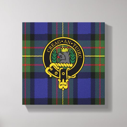 Maclaren Scottish Crest en Tartan Canvas print (Voorkant)