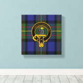 Maclaren Scottish Crest en Tartan Canvas print (Insitu (Houten vloer))