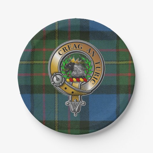 MacLaren Tartan & Badge Papieren Bordje (Voorkant)