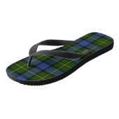 MacLaren Tartan Blauw Groen Zwart Volwassen Teensl Teenslippers (Schuin)