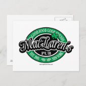 MacLaren's Pub Briefkaart (Voorkant / Achterkant)