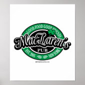 MacLaren's Pub Poster (Voorkant)
