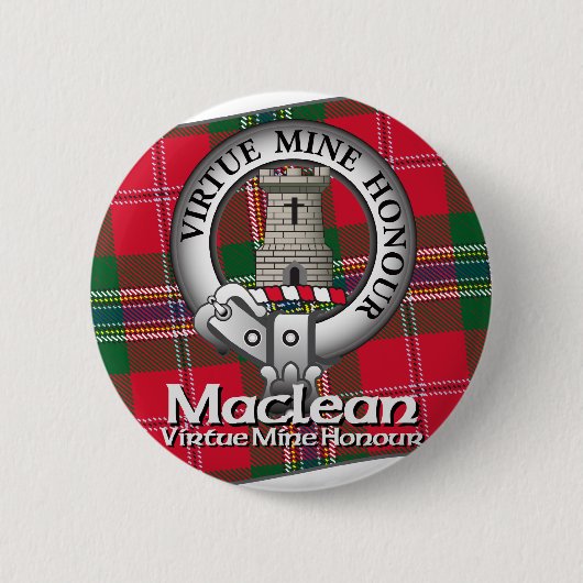 Maclean Clan Ronde Button 5,7 Cm (Voorkant)