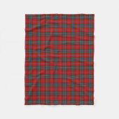 MacLean Clan Rood, Groen en Blauw Tartan Fleece Deken (Voorkant)