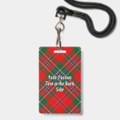 MacLean Clan Tartan Badge (Achterkant met lanyard)