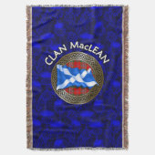 MacLean Clan Tartan Knoop & Vlag Deken (Voorkant Verticaal)