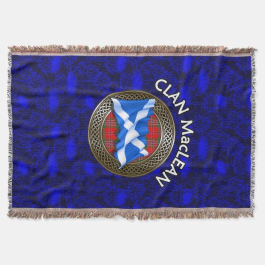 MacLean Clan Tartan Knoop & Vlag Deken (Voorkant)