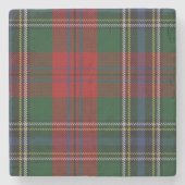 MacLean Clan Tartan Stone Onderzetter (Voorkant)