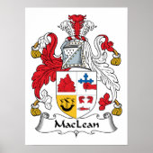 MacLean Family Crest Poster (Voorkant)