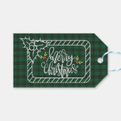 MacLean Jagen Oude Clan Tartan Kerstmis Cadeaulabel (Voorkant (Horizontaal))