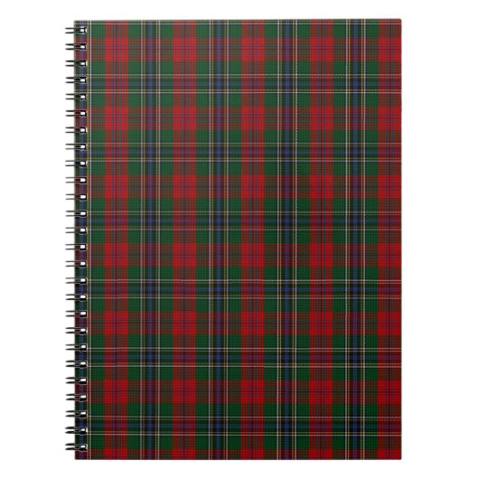 MacLean/McLean Clan familie Tartan Notitieboek (Voorkant)