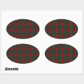 MacLean/McLean Clan familie Tartan Ovale Sticker (Vel)