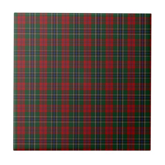 MacLean/McLean Clan familie Tartan Tegeltje (Voorkant)