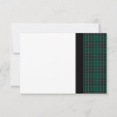 MacLean Modern Jacht Tartan Huwelijk RSVP Antwoord (Achterkant)