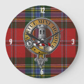 MacLean Tartan & Badge Grote Klok (Voorkant)