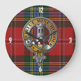 MacLean Tartan & Badge Grote Klok