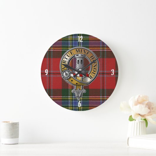 MacLean Tartan & Badge Grote Klok (Huis)