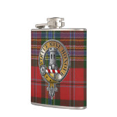 MacLean Tartan & Badge Heupfles (Links)