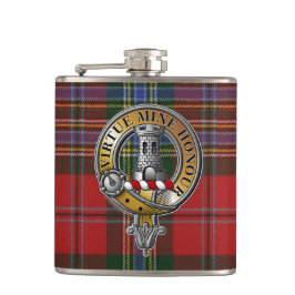 MacLean Tartan & Badge Heupfles