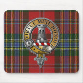 MacLean Tartan & Badge Muismat (Voorkant)