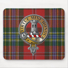 MacLean Tartan & Badge Muismat