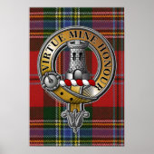 MacLean Tartan & Badge Poster (Voorkant)