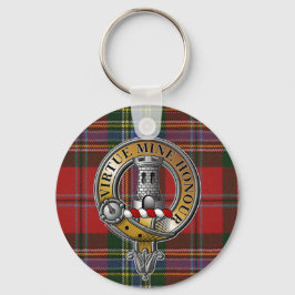 MacLean Tartan & Badge Sleutelhanger