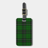 MacLean Tartan Green en Black Pset Bagagelabel (Voorkant verticaal)