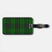 MacLean Tartan Green en Black Pset Bagagelabel (Achterkant horizontaal)