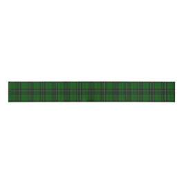 MacLean Tartan Green en Black Pset Grosgrain Lint