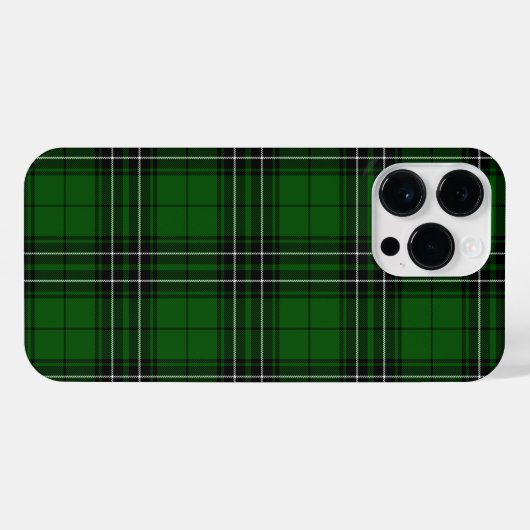 MacLean Tartan Green en Black Pset iPhone Hoesje (Achterkant horizontaal)