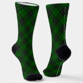MacLean Tartan Green en Black Pset Sokken (Gebogen)