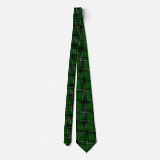MacLean Tartan Green en Black Pset Stropdas (Achterkant)