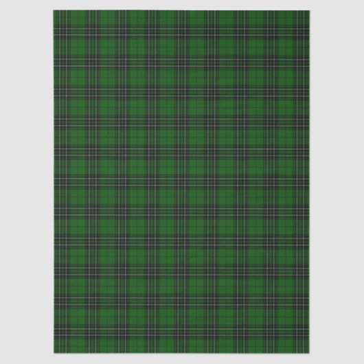 MacLean Tartan Green en Black Pset Tissuepapier (Voorkant)