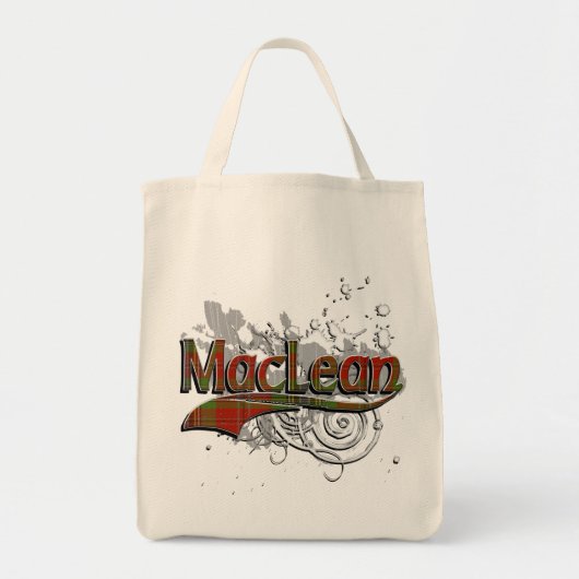 MacLean Tartan Grunge Tote Bag (Voorkant)