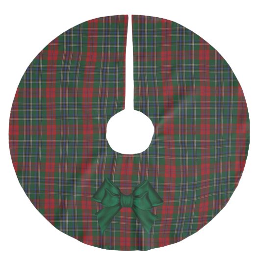 MacLean Tartan Pset Tree Skirt Kerstboom Rok (Voorkant)