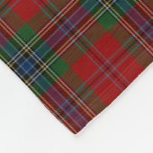 Maclean Tartan Scottish Modern MacLean van Duart Fleece Deken (Hoek)