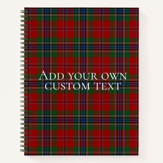 Maclean Tartan Scottish Modern MacLean van Duart Notitieboek (Voorkant)